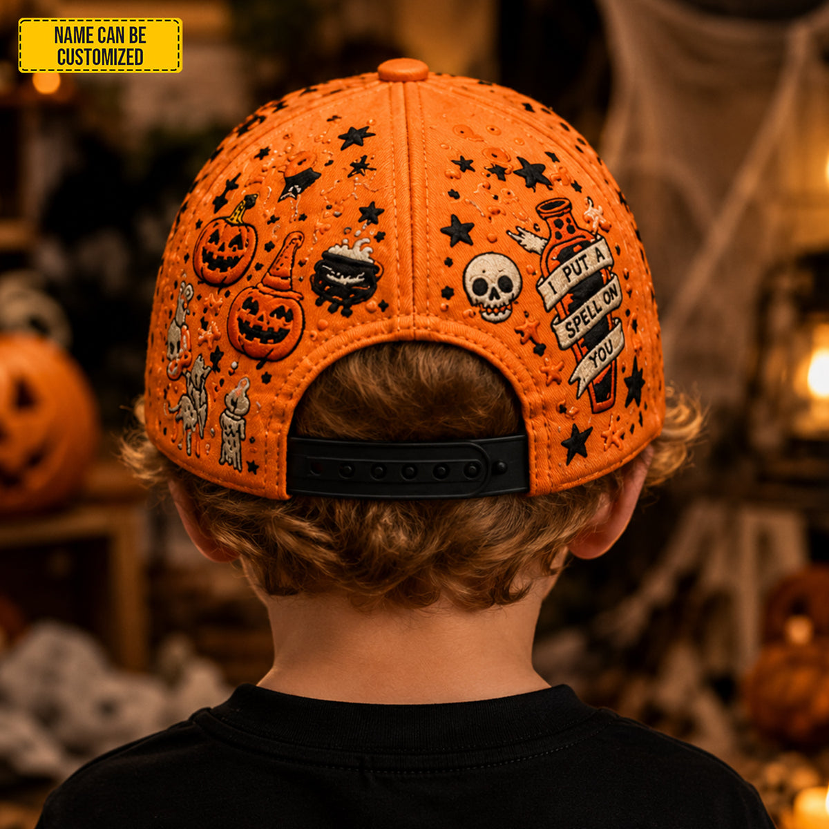Personalized Halloween Pumpkin Classic Cap