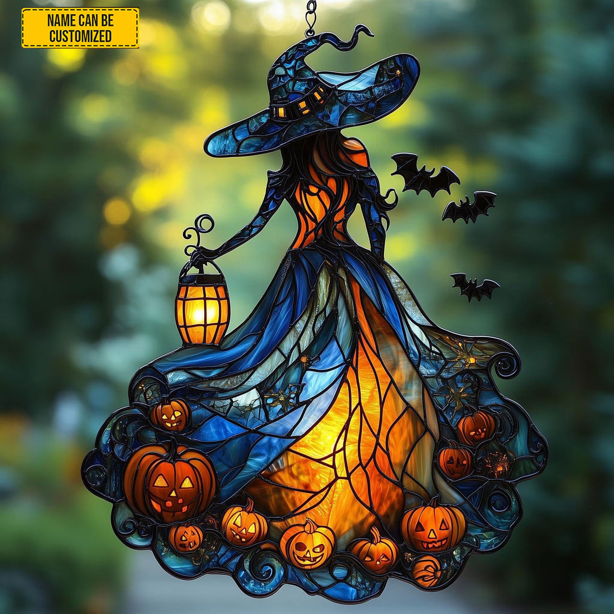 Halloween Witch Acrylic Window Hanging, Acrylic Window Hanging