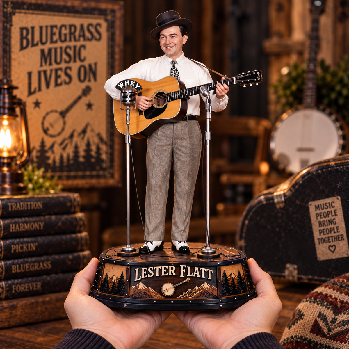 Lester Flatt – Bluegrass Guitar Legend Inspired Acrylic Plaque