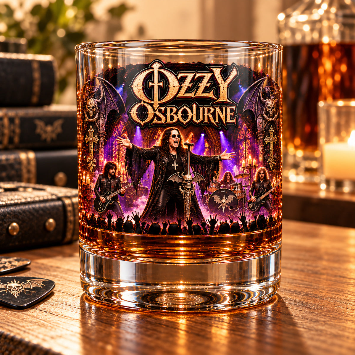 Ozzy Osbourne – Prince of Darkness Inspired Whiskey Glass