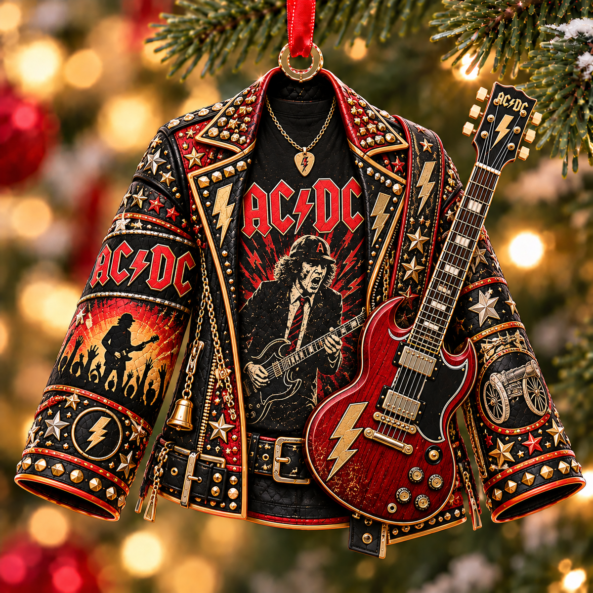 AC/DC Christmas Ornament - Classic Music Legend Gift