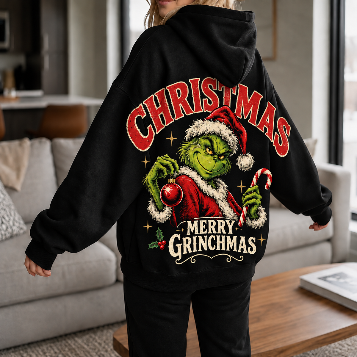 Grinch Christmas Hoodie - Christmas Gift for Grinch Fans