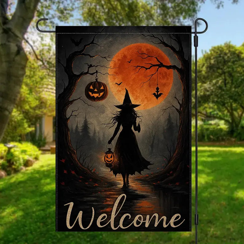 Mystery Witch - Witch Garden Flag, House Flag