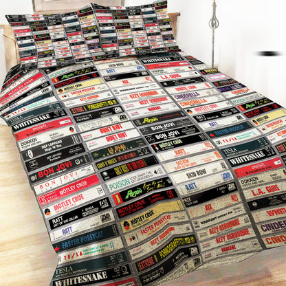 Rock Cassette Bedding Set - Personalized Bedding Set