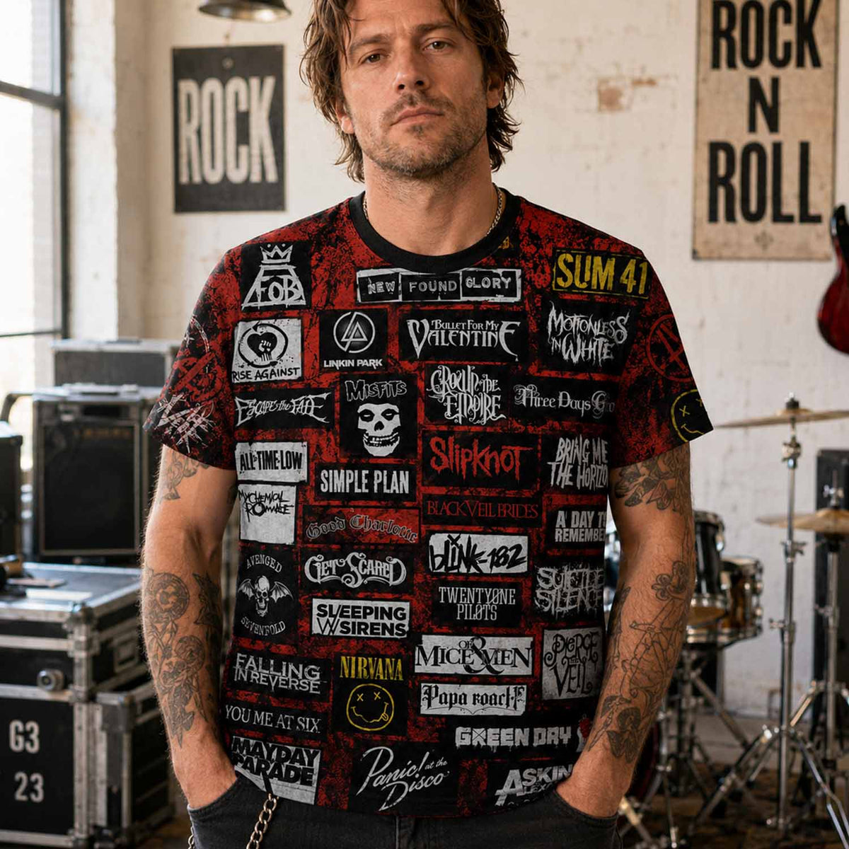 Rock Lover - Classic Legends All Over Print Shirt Version 5