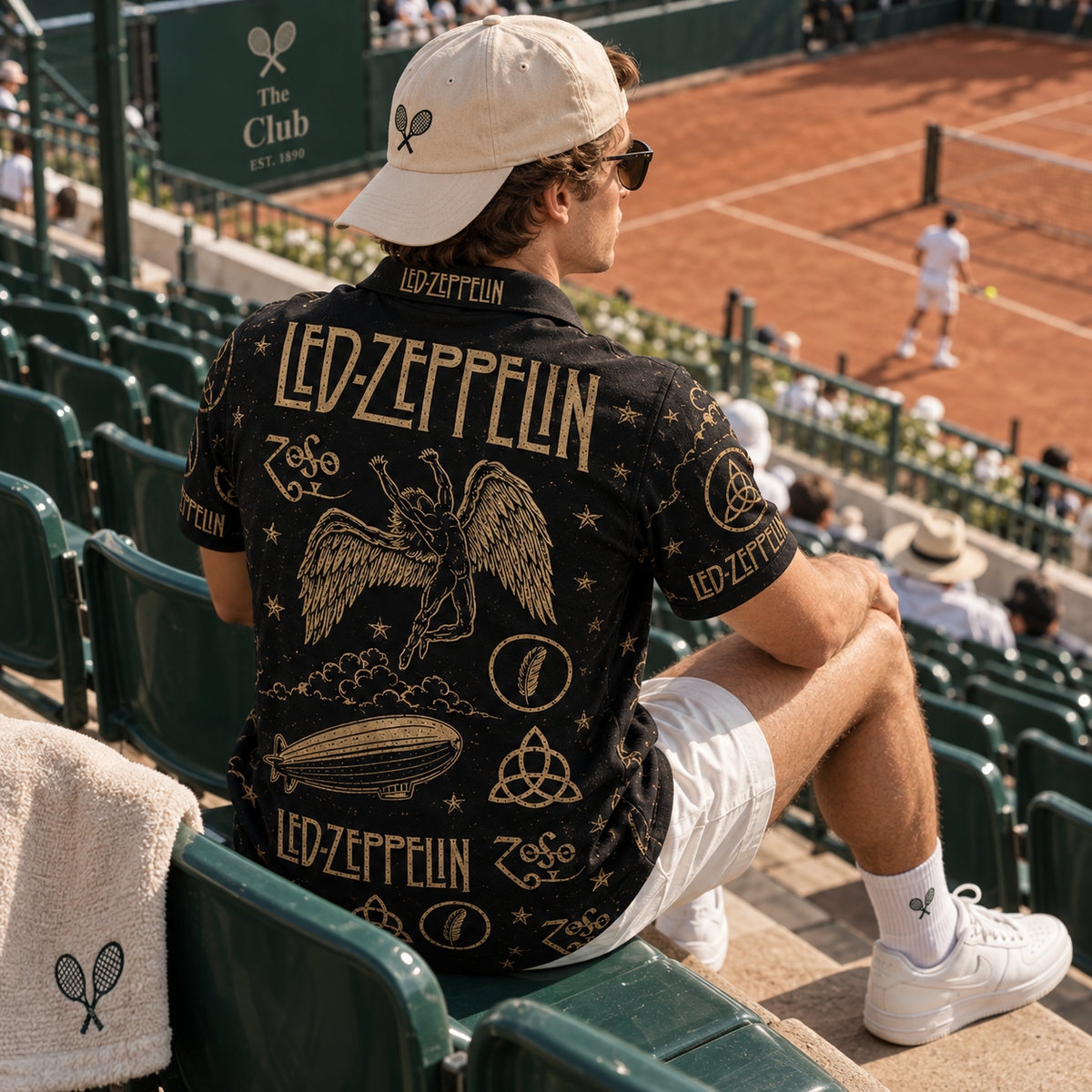 Led Zeppelin Vintage Polo Shirt - Classic Rock Music Fan Gift
