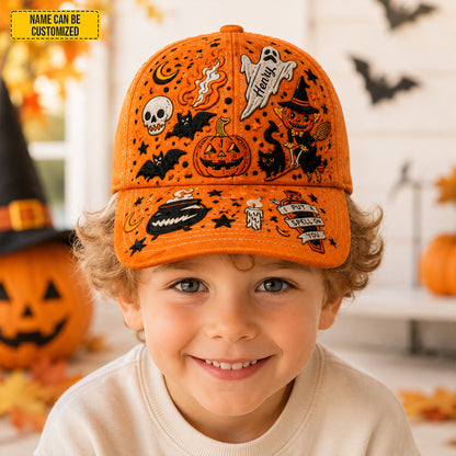 Personalized Halloween Pumpkin Classic Cap