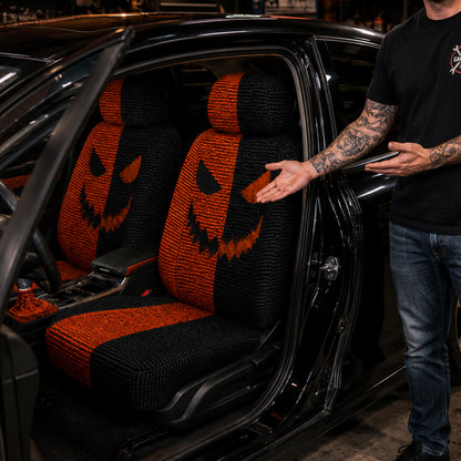 Halloween Pumpkin Car Seat Covers –  Gift for Horror Fans
