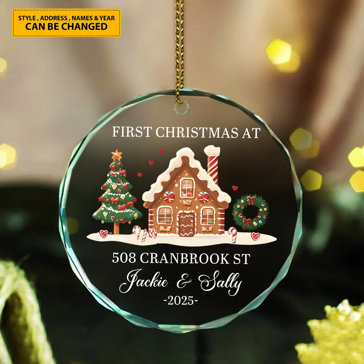 Couple Glass Ornament - Personalized Gifts For Couple Glass Ornament