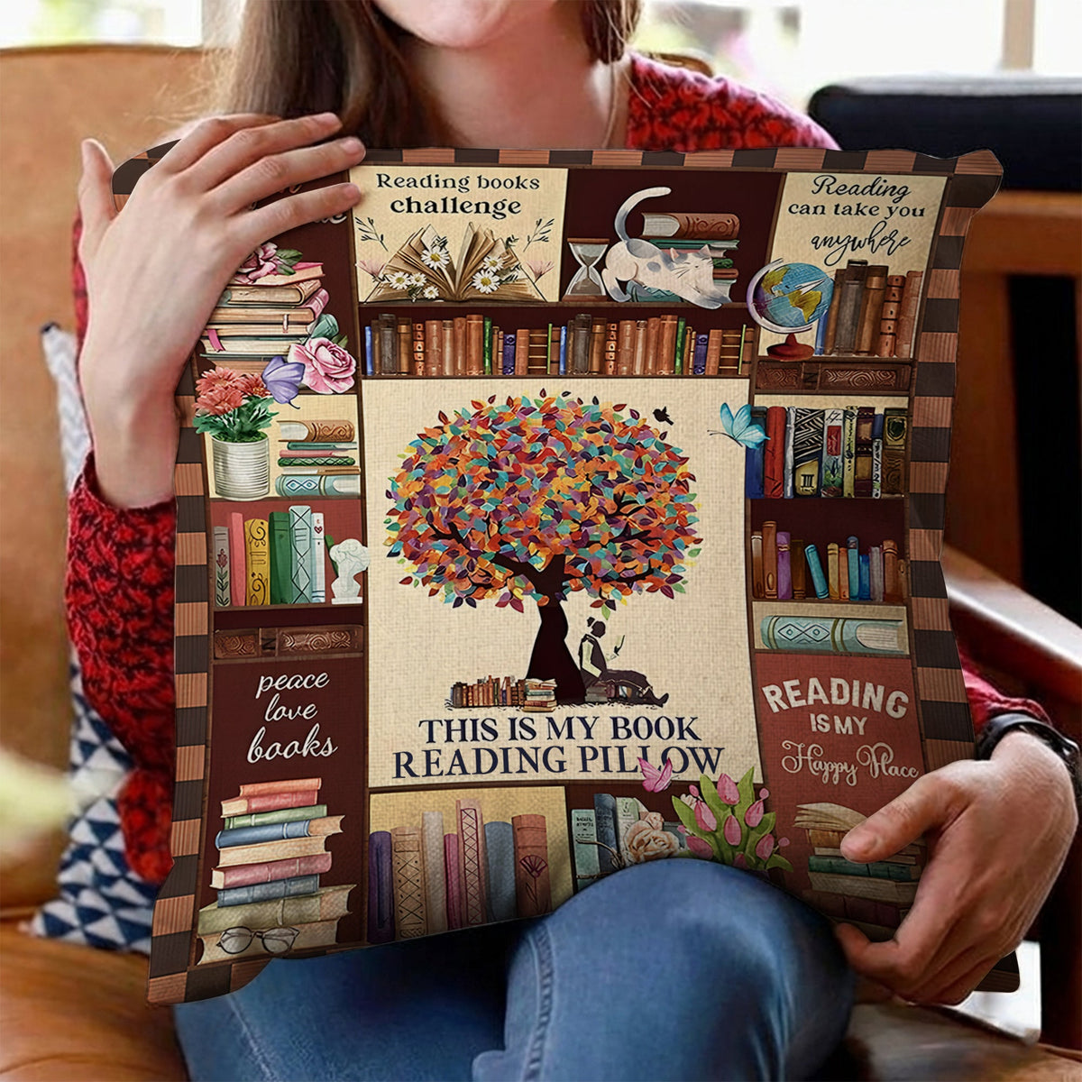 Book Lover - Personalized Book Pillow