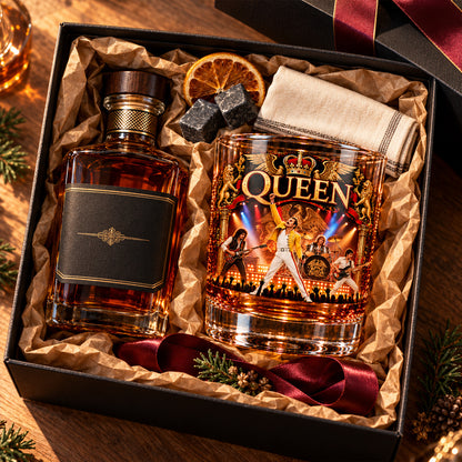 We Will Rock You – Queen Band Inspired Whiskey Glass