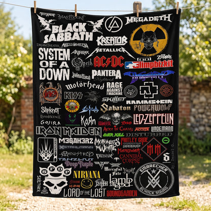 Rock Lovers - Classic Rock Legends Blanket Version 1
