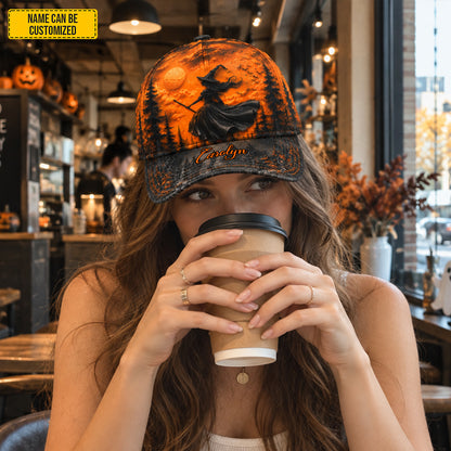 Personalized Halloween Witch Classic Cap