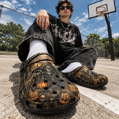 Grim Reaper Halloween Crocs