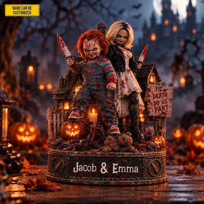 Personalized Chucky & Tiffany Halloween Couple Acrylic Plaque