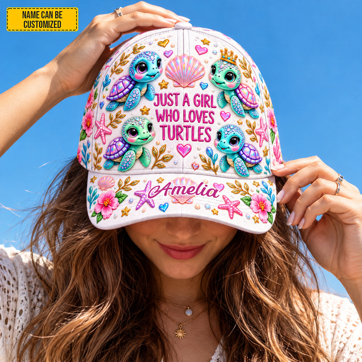 Just A Girl Who Loves Turtles - Personalized Classic Cap