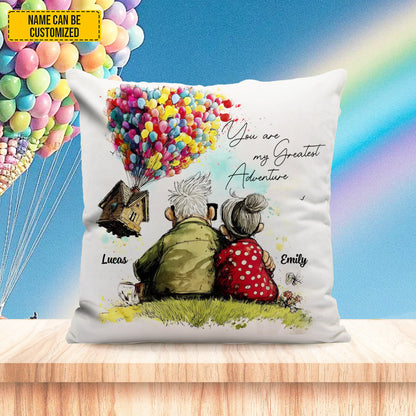 You Are My Greatest Adventure - Personalized Couple Pillow