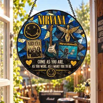 Nirvana Come As You Are Stained Glass Suncatcher