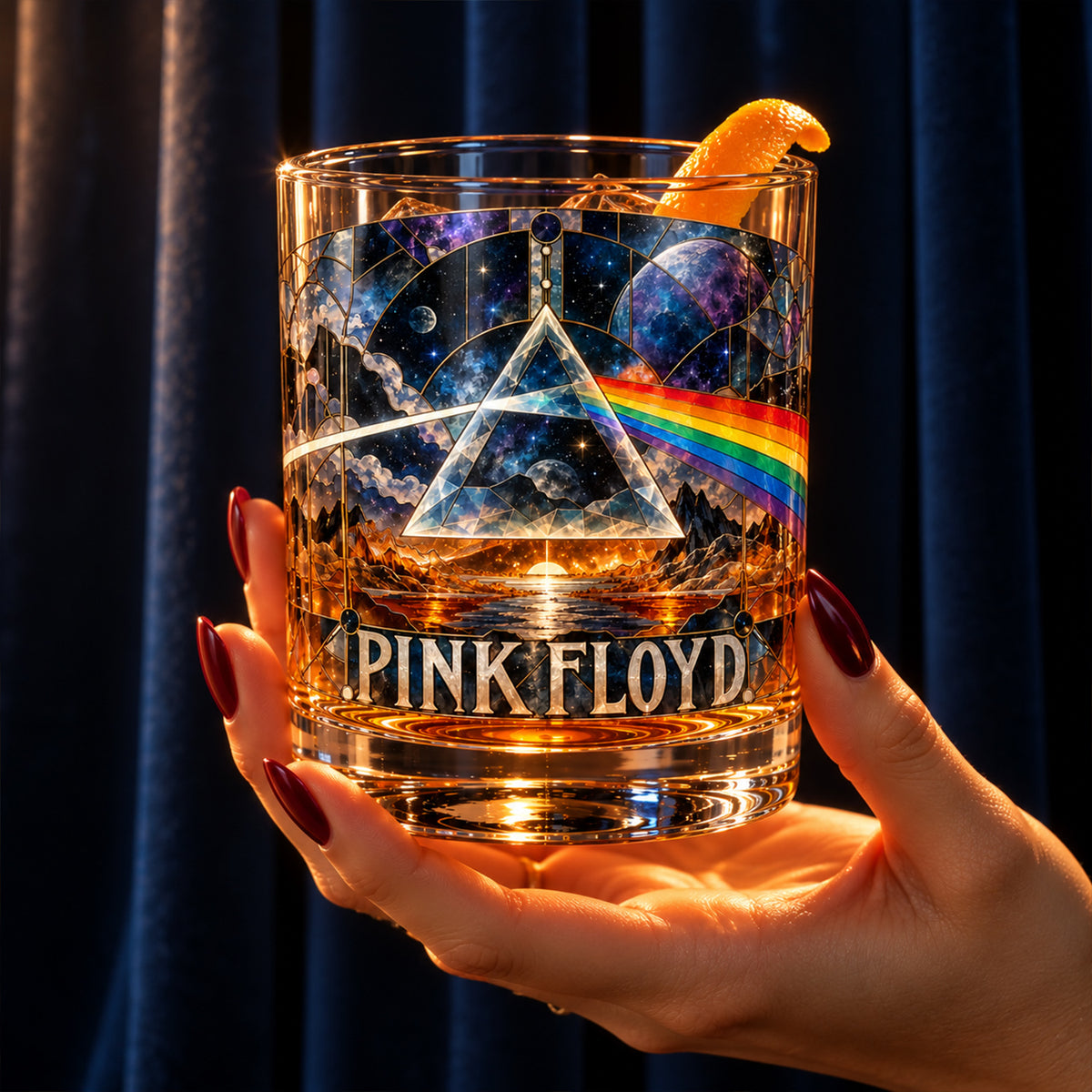 The Dark Side of the Moon – Pink Floyd Inspired Whiskey Glass