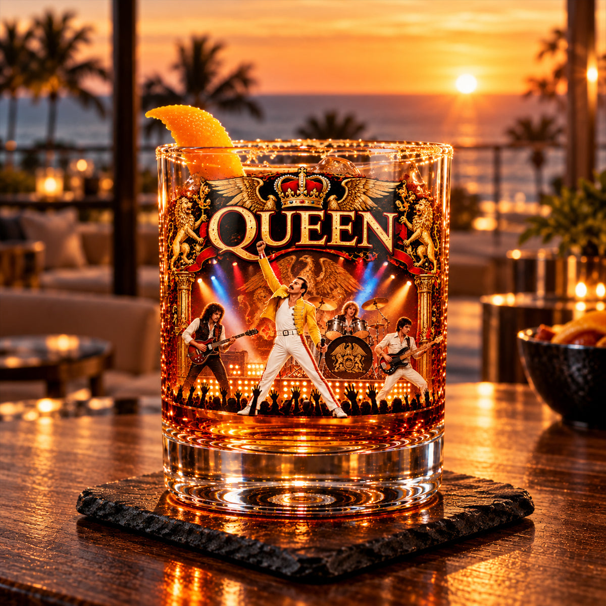 We Will Rock You – Queen Band Inspired Whiskey Glass