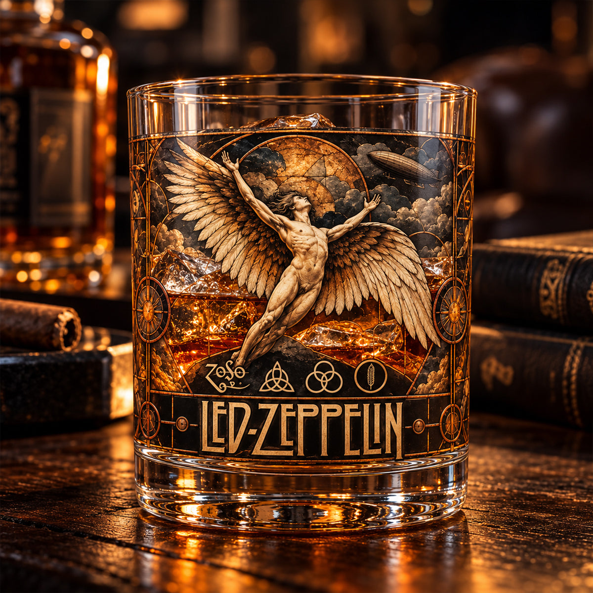 Led Zeppelin – Icarus Classic Rock Inspired Whiskey Glass