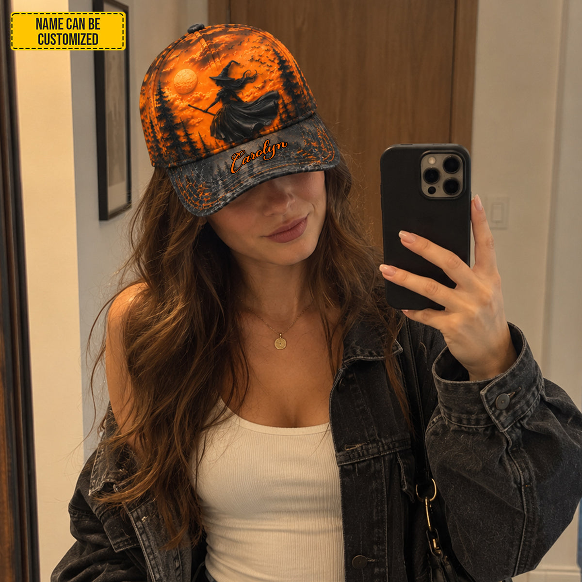 Personalized Halloween Witch Classic Cap
