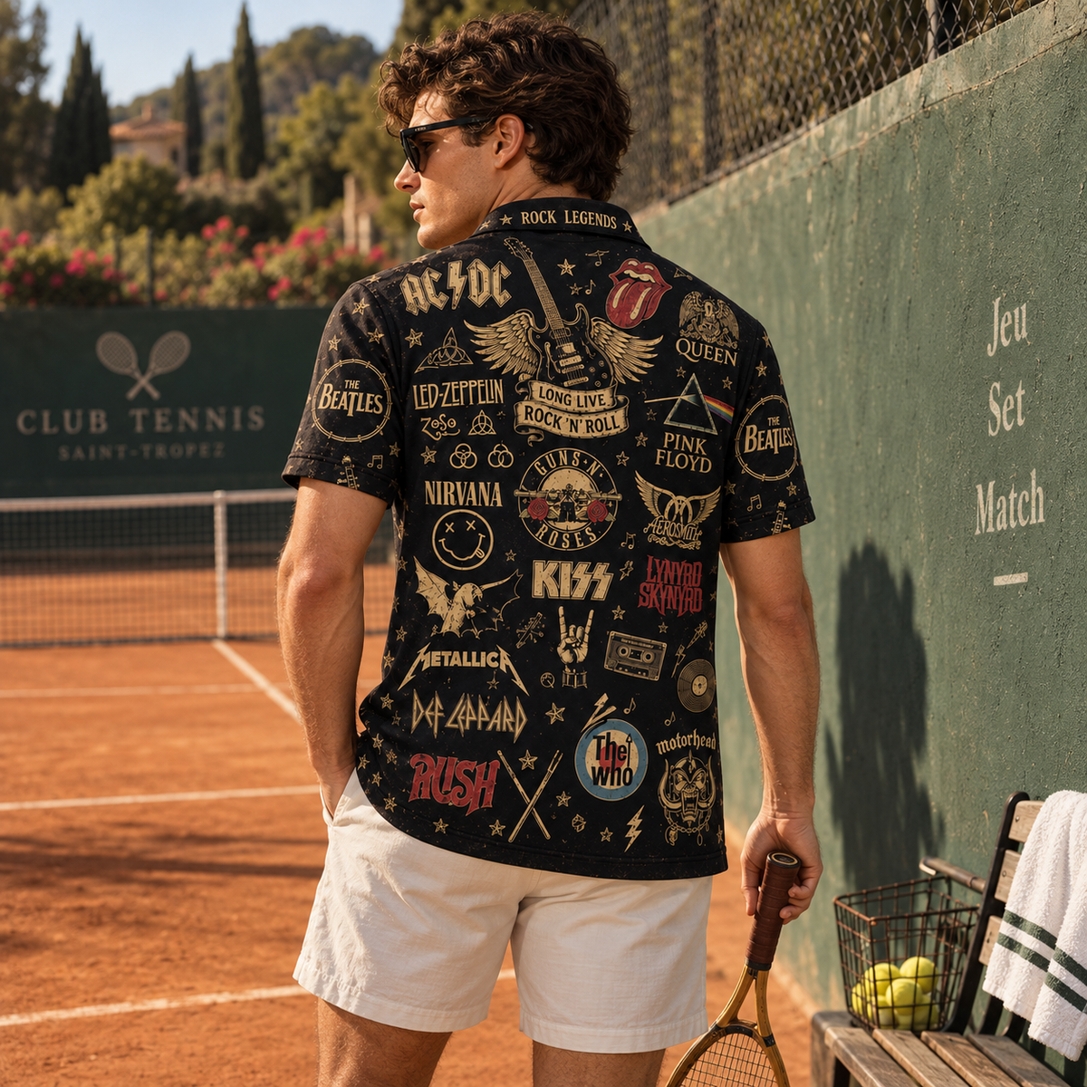 Classic Rock Legends All-Over Print Polo Shirt, Music Lover Gift for Men 2
