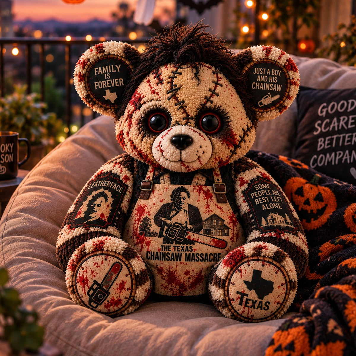 Leatherface Texas Chainsaw Horror Custom Shape Pillow  – Spooky Halloween Pillow