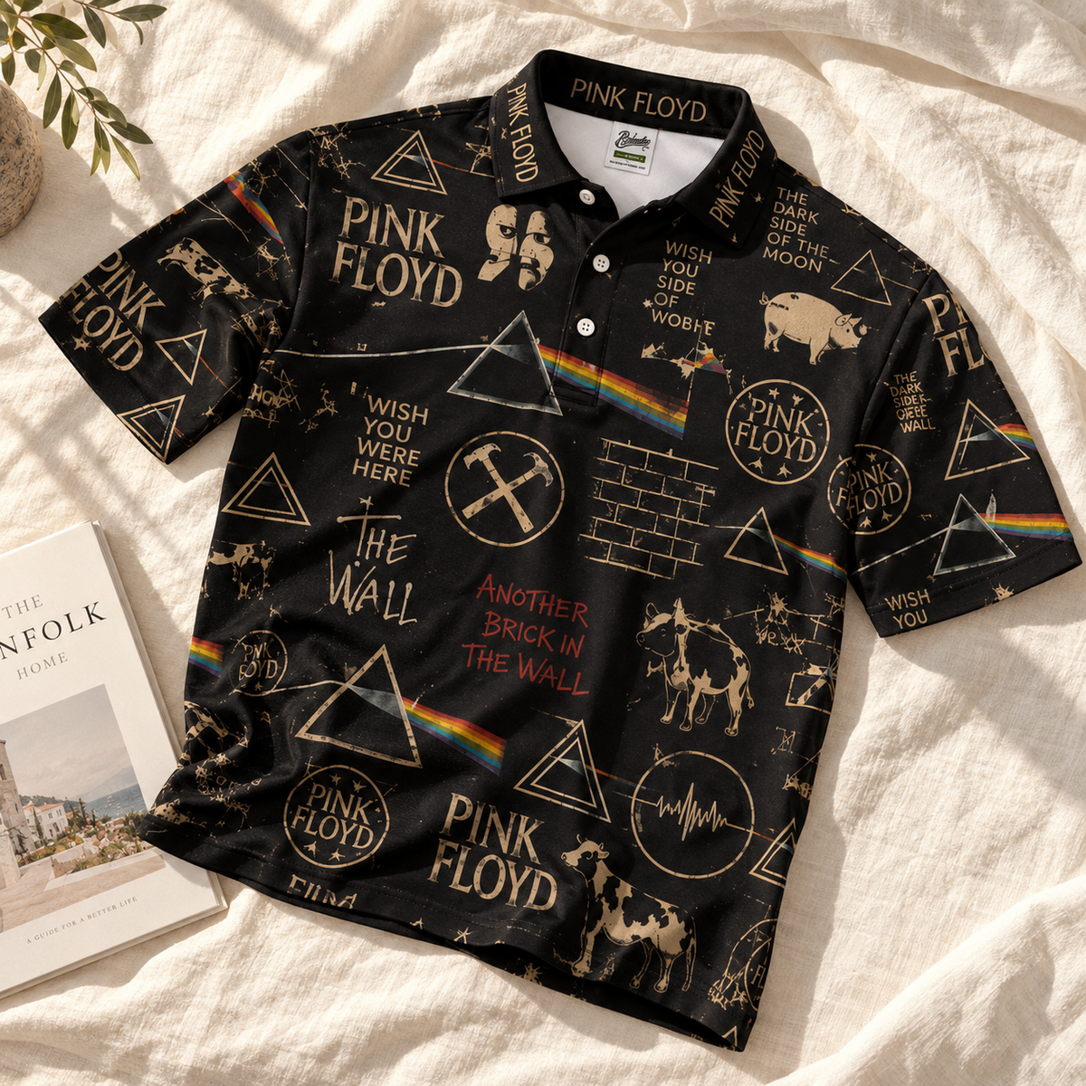 Pink Floyd Vintage Polo Shirt - Classic Rock Music Fan Gift