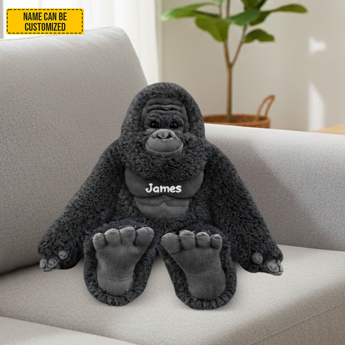 Personalized Cute Bigfoot Custom Shaped Pillow