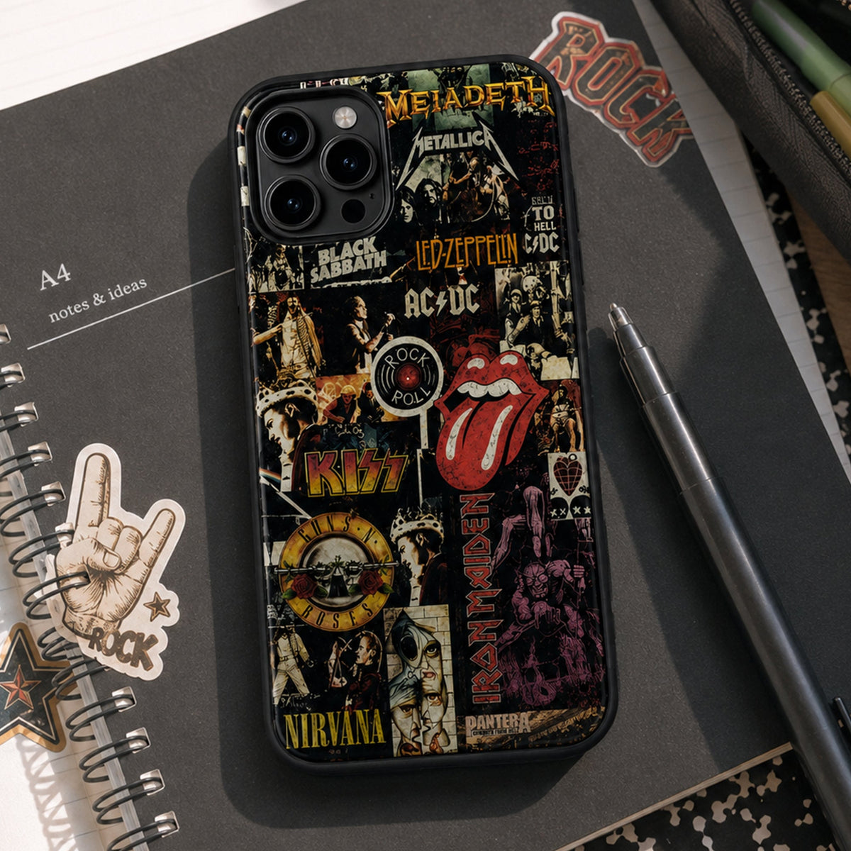 Rock Lovers - Classic Rock Legends Phone Case Version 5