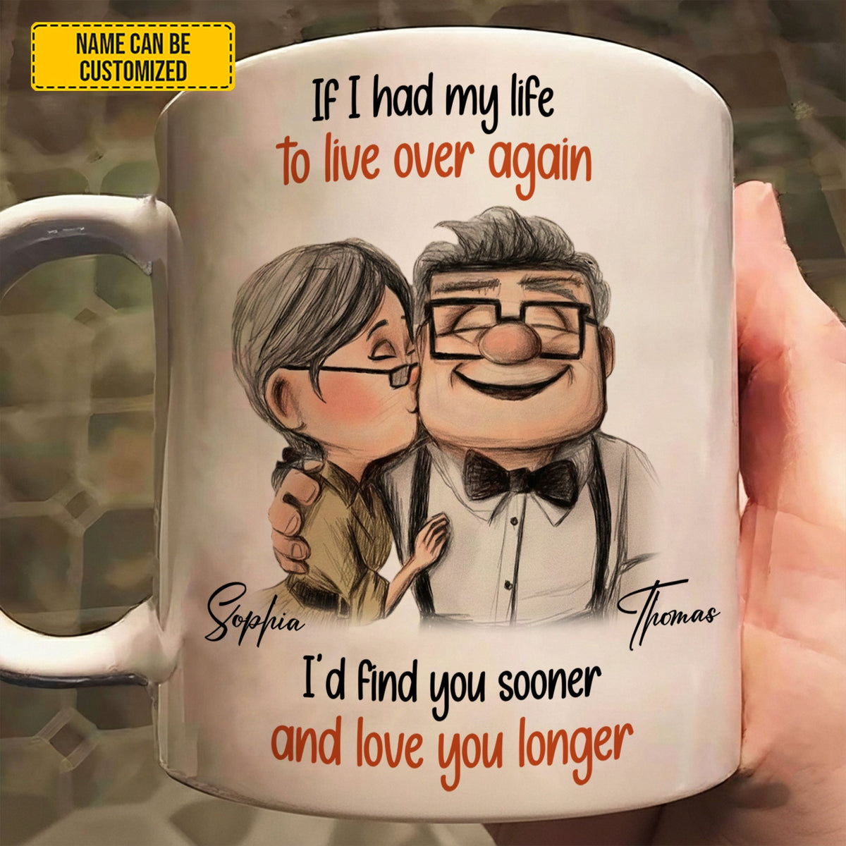 I'd Find You Sooner - Personalized Couple White Mug