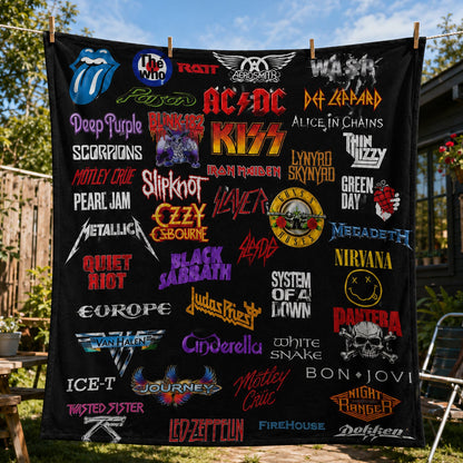 Rock Lovers - Classic Rock Legends Blanket Version 3