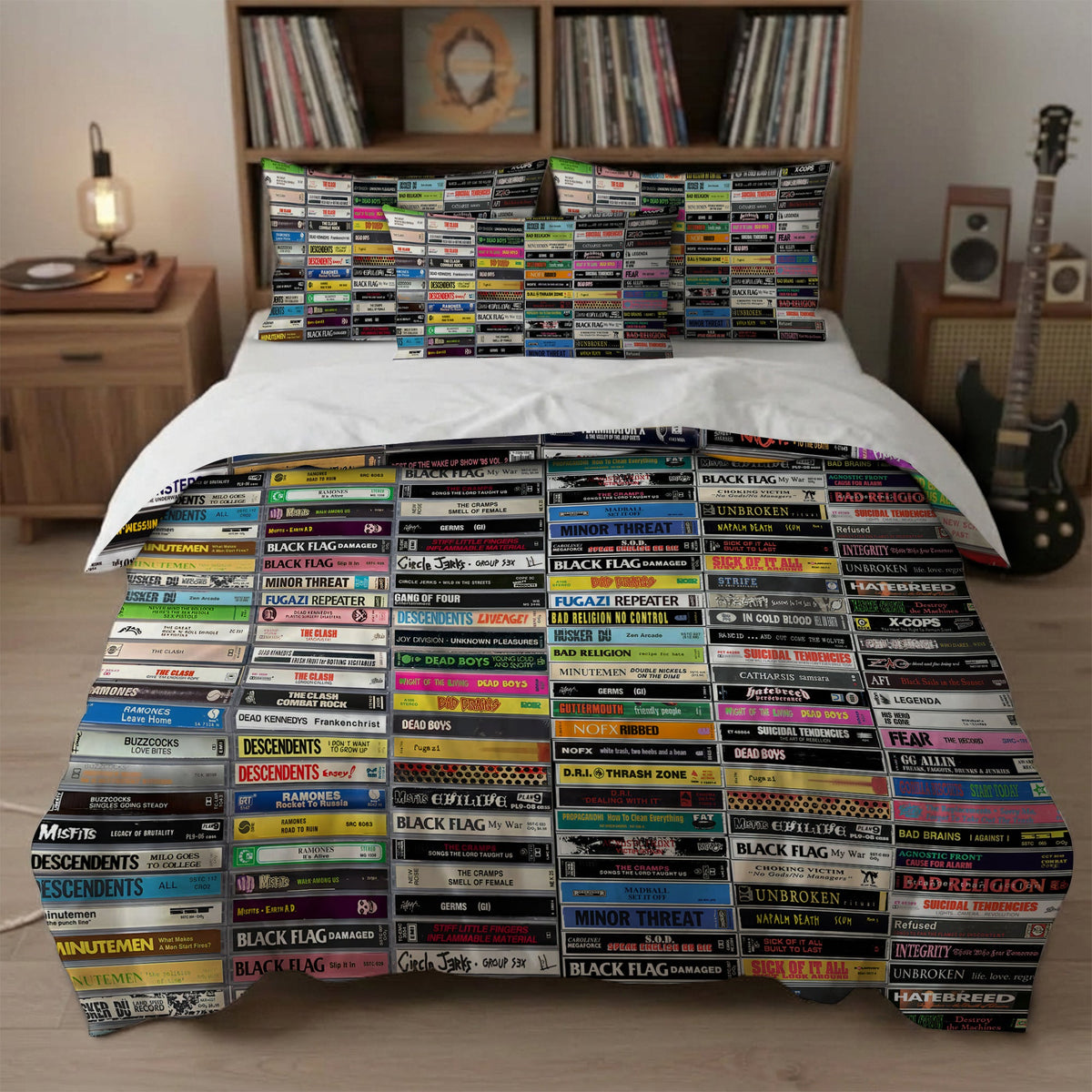 Classic Punk Rock Cassette Bedding Set