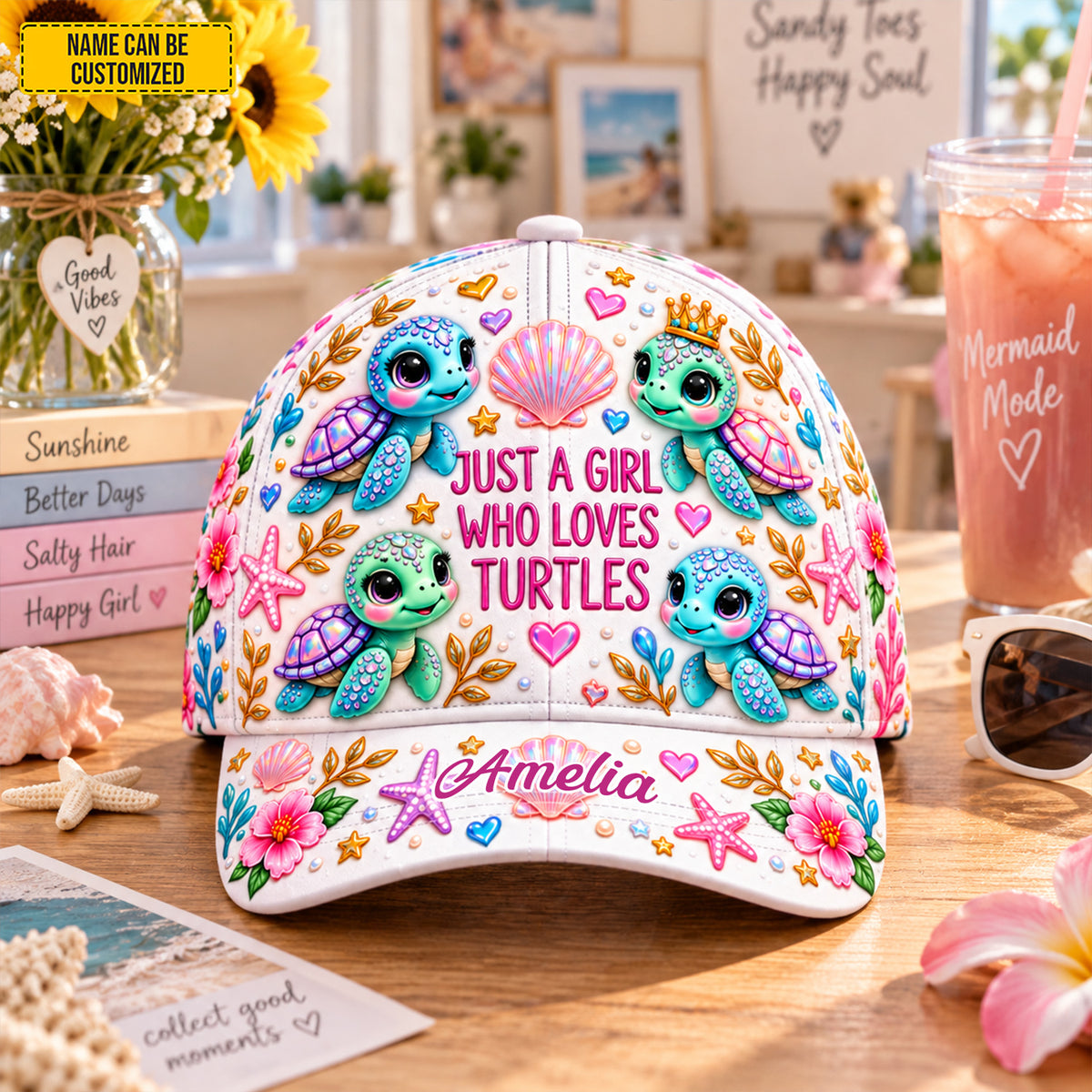 Just A Girl Who Loves Turtles - Personalized Classic Cap