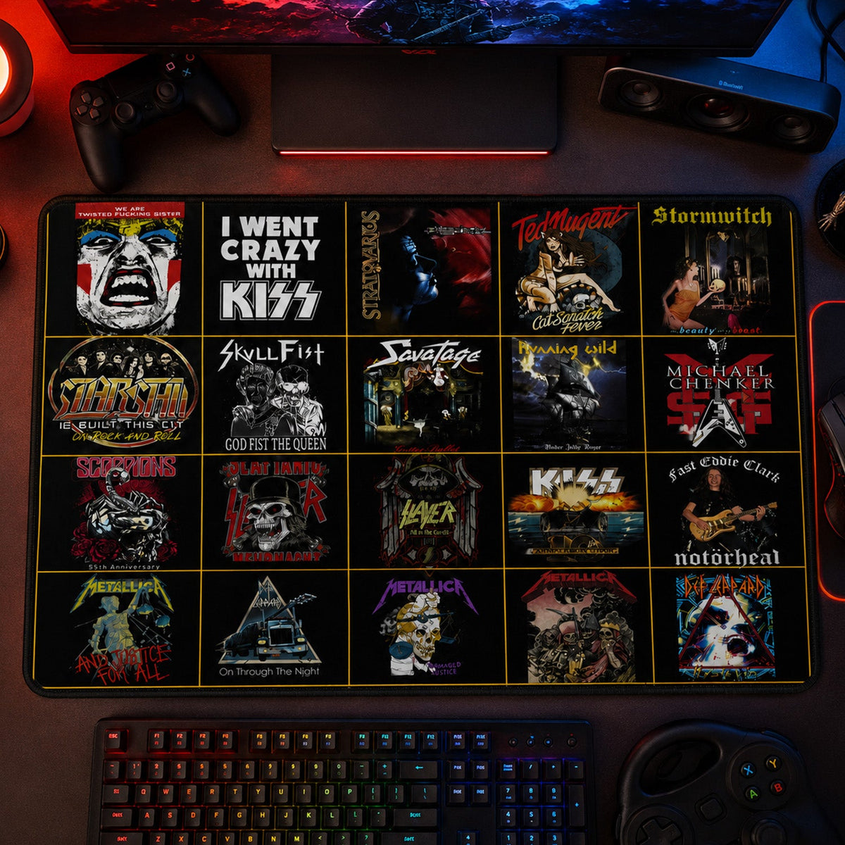 Rock Lovers – Classic Rock Legends Editions Desk Mat Version 3