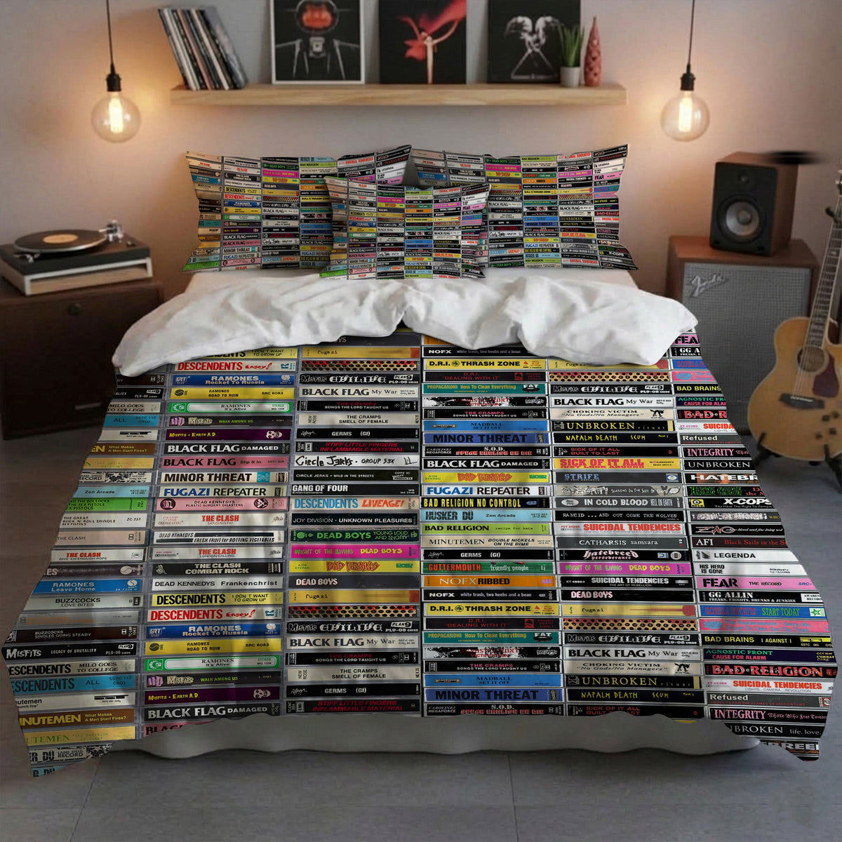 Rock Cassette Bedding Set - Personalized Bedding Set
