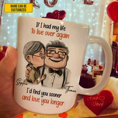 I'd Find You Sooner - Personalized Couple White Mug