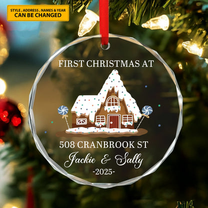 Couple Glass Ornament - Personalized Gifts For Couple Glass Ornament