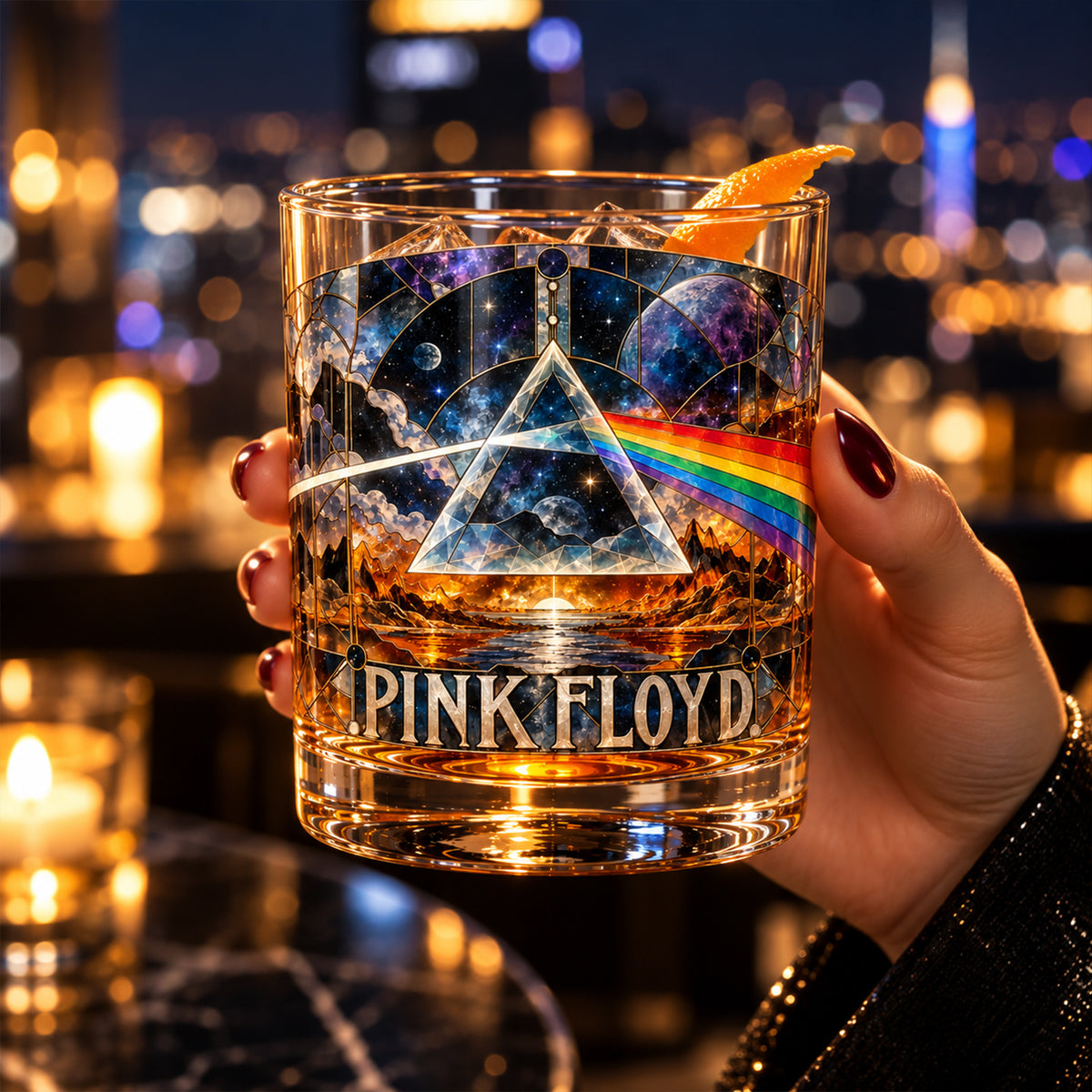 The Dark Side of the Moon – Pink Floyd Inspired Whiskey Glass