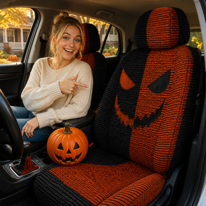 Halloween Pumpkin Car Seat Covers –  Gift for Horror Fans