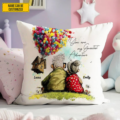 You Are My Greatest Adventure - Personalized Couple Pillow