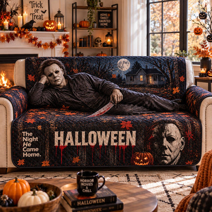 Michael Myers Halloween Horror Sofa Cover – Halloween Horror Quilted Home Decor