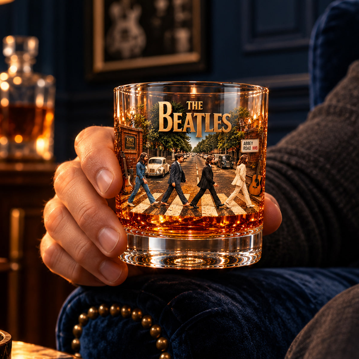 The Beatles Abbey Road – Classic Rock Inspired Whiskey Glass