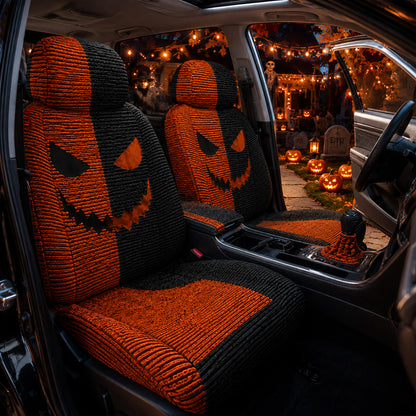 Halloween Pumpkin Car Seat Covers –  Gift for Horror Fans
