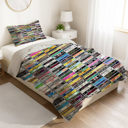 Classic Punk Rock Cassette Bedding Set