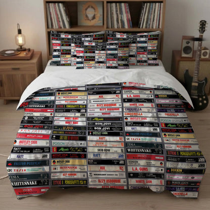 Rock Cassette Bedding Set - Personalized Bedding Set