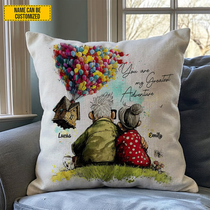 You Are My Greatest Adventure - Personalized Couple Pillow