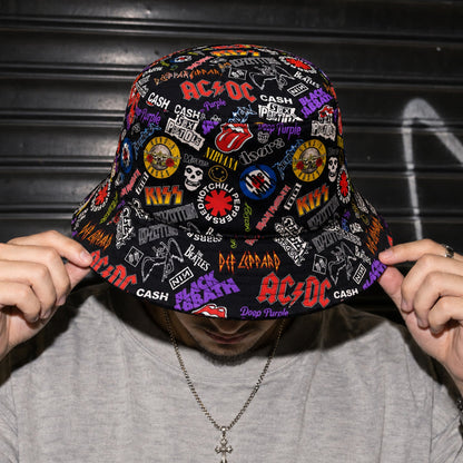 Classic Rock All Over Bucket Hat Version 4