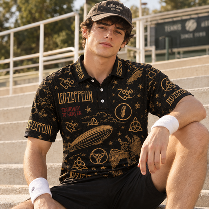 Led Zeppelin Vintage Polo Shirt - Classic Rock Music Fan Gift
